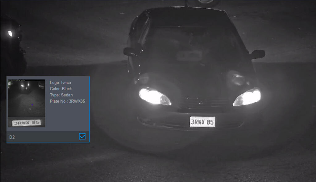 License Plate Recognition Camera Night Vision